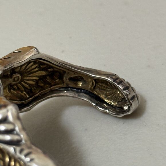 Carolyn Pollack American West 3 Stone Howlite Sterling Cuff Bracelet - Picture 8 of 8